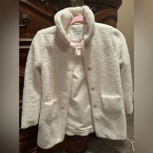 Girls Long Fuzzy Jacket